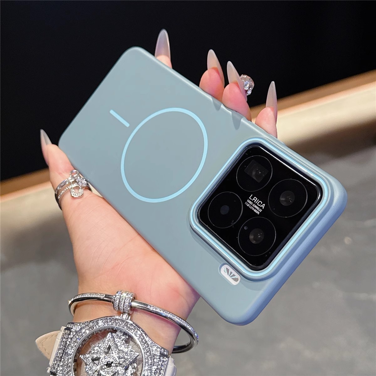Wave Blue [soft skin feel + fine circle magnetic attraction]