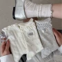 无骨春夏木耳边薄款棉袜