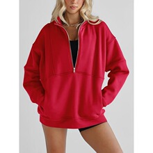 N 24452 Color Block Fleece Zip-Up ƴ��ץ������ ŷ���羳