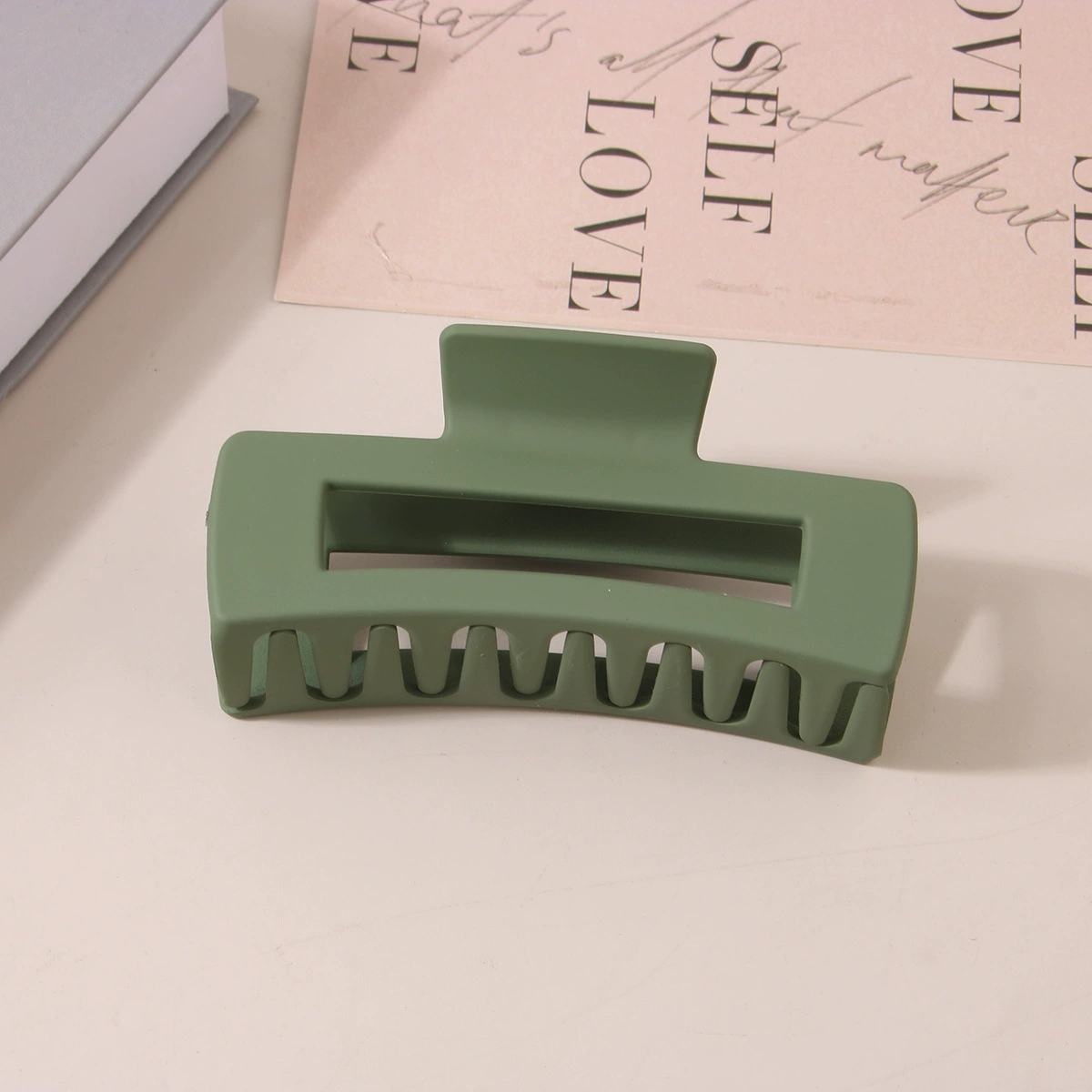 (Cross-border trading), rectangular matte crab pin, big shark, hairgrip, Amazon, simple and elegant design