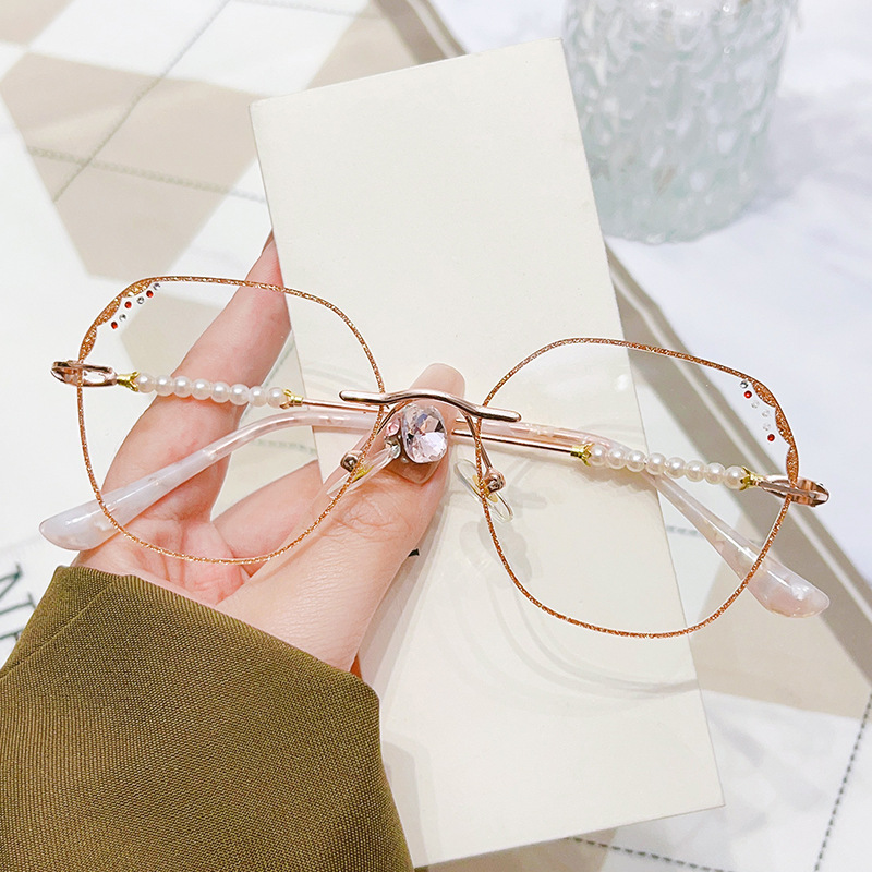 2025 New Fashion Pearl Reading Glasses Youthful High Quality Sheet…