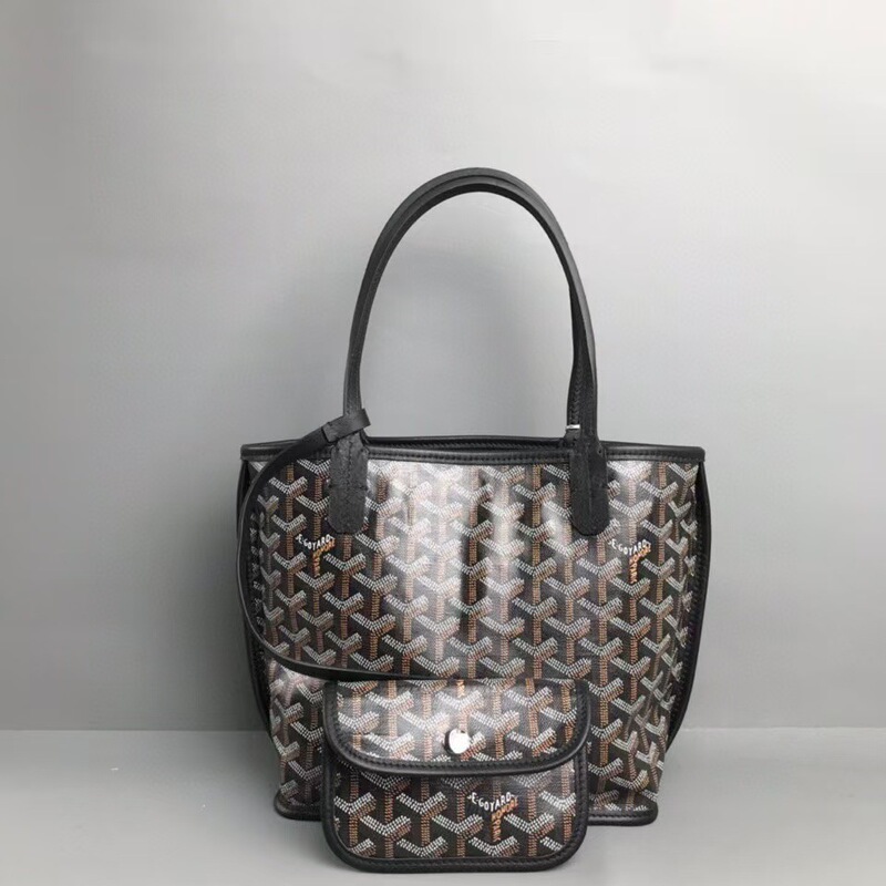 Goyard Goya Women's Printed Cowhide Dog Tooth Bag Double-Sided Mini Handbag Tote Bag Mother Bag