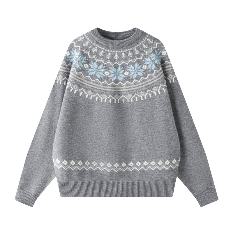 Suéter de cuello redondo, camiseta de punto, marca de moda masculina, camiseta de base casual de otoño y invierno, Amazon, nuevo suéter de hombre delgado