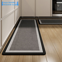 跨境簡約家居吸水吸油地毯廚房地墊家用長條防滑墊硅藻土廚房腳墊
