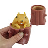 Amazon Same item decompression Toys Evil squirrel Tricky Vent Funny Toys Tree stump wholesale