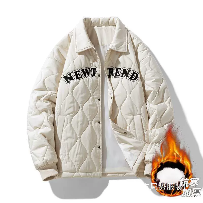 Зимняя теплая модная трендовая универсальная пуховик, oversize