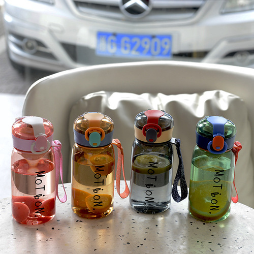 Carefully selected trendy Internet celebrity pop-top plastic water cup for outdoor portable student portable sports water bottle and cute cup