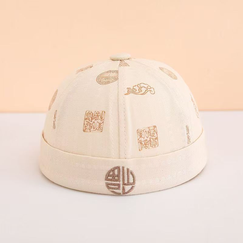 Sombreros para bebés primavera y otoño delgados sombrero de estilo chino sombrero de piel de melón para bebés de verano para salir sombrero pirata de sombra