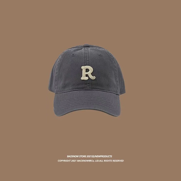 [R标棒球帽-灰色]