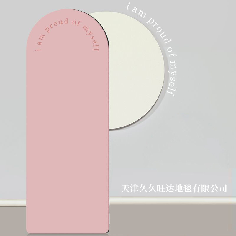 Cojín de yoga personalizado antideslizante absorción de agua resistente a la suciedad y desgaste almohadilla de goma para las niñas acondicionamiento físico almohadilla de secado rápido