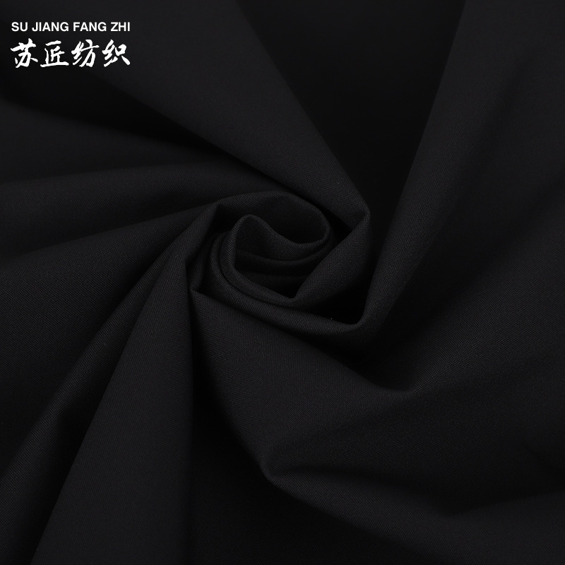 加工定制75D双经双纬 高弹复合TPU低透棉服羽绒服牛奶丝拉毛布