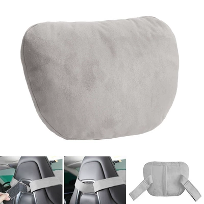 double buckle collar g integrated seat | Headrest - gray-neck-pillow