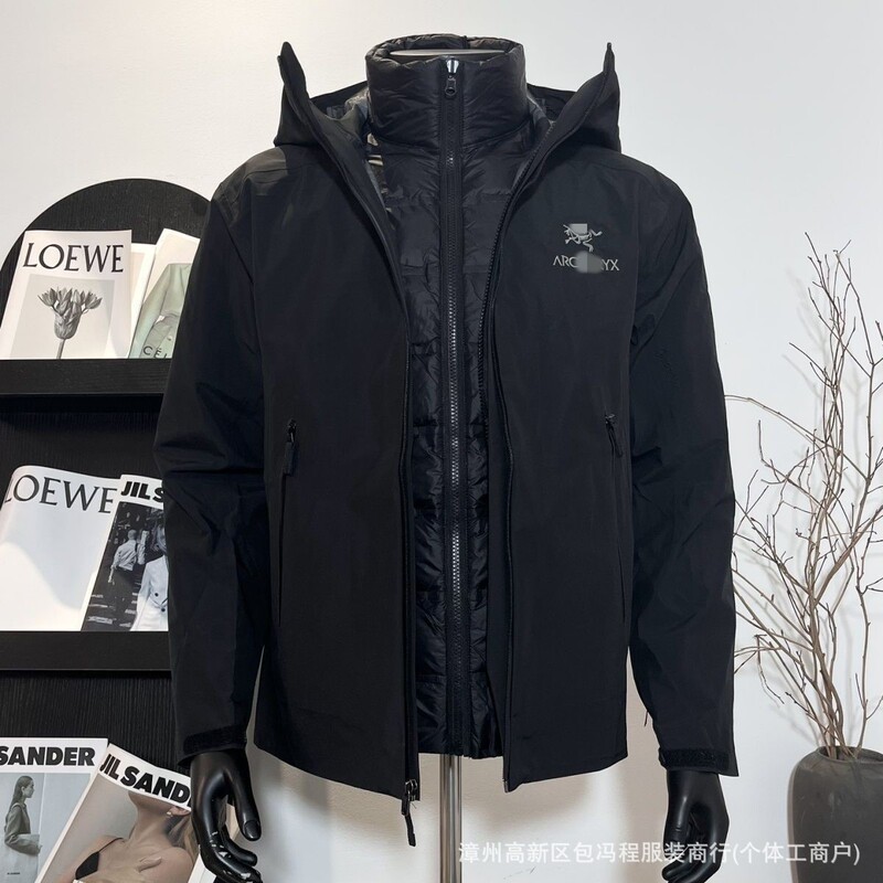 Taizhou Hard-Shell Three-In-One Bird's Nest down Liner Jacket, Detachable Men's and Women's Winter Waterproof Clothing