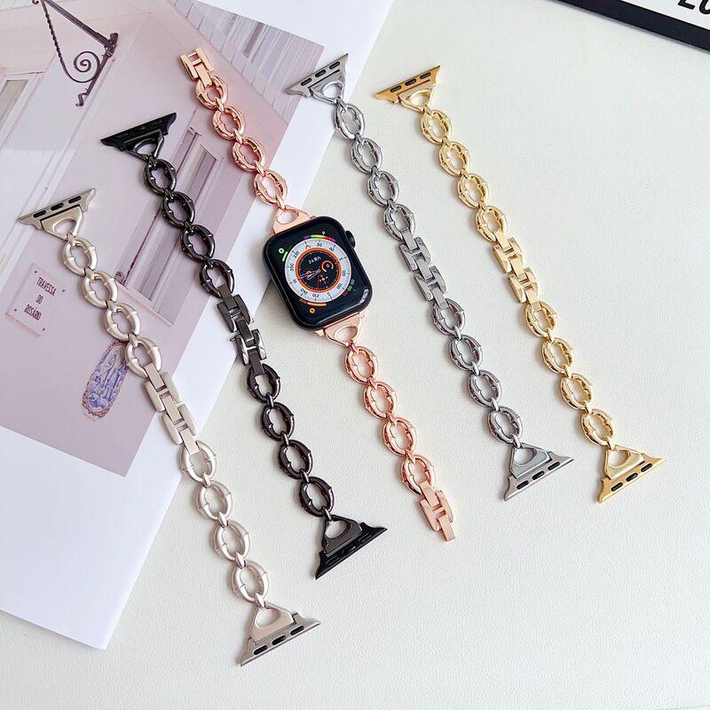 Empty Ring Metal Bracelet Strap for applewatch Apple Watch iwatch98 Generation 765 Factory