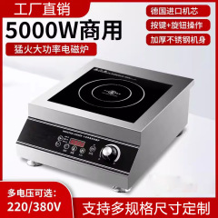 商用电磁炉家用凹面大功率5000w炒菜电陶炉电炒锅电电池磁灶