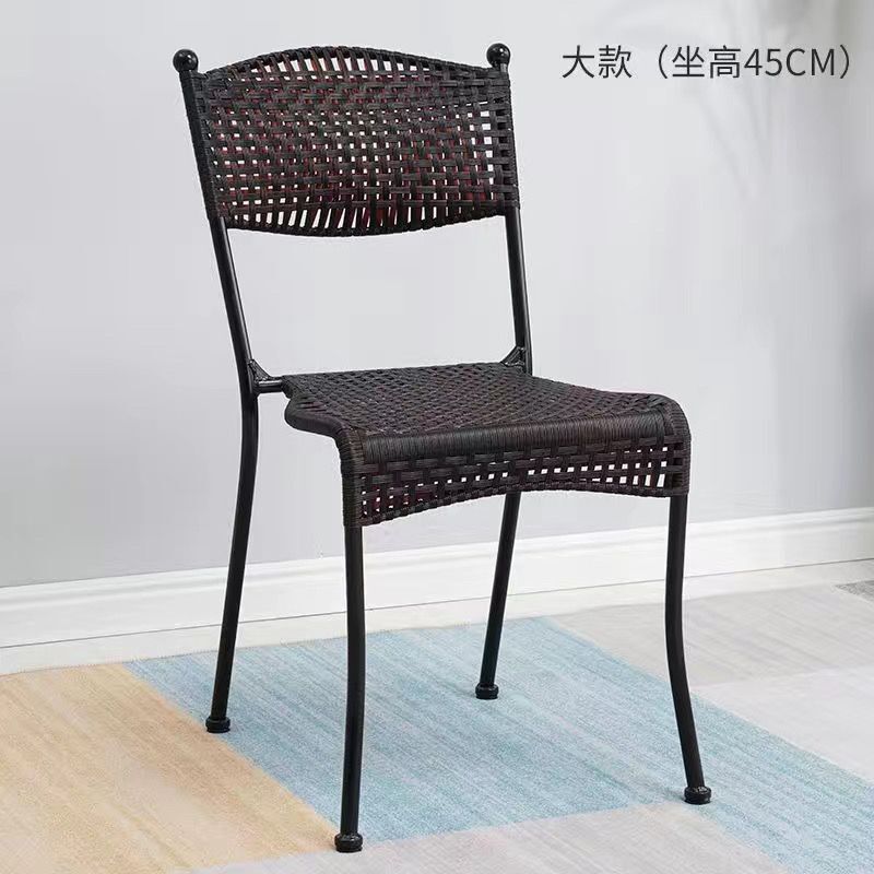 藤椅单人椅子藤编家用小藤椅室外阳台户外休闲小腾椅靠背椅仿滕椅|undefined