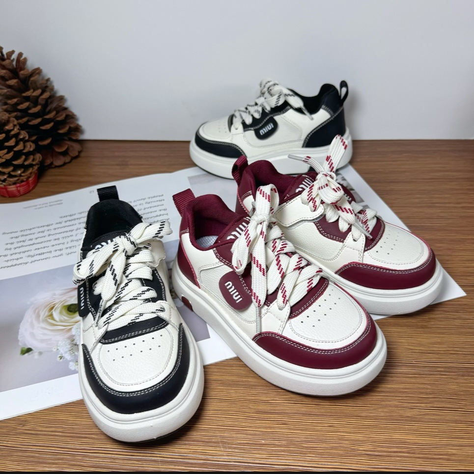 Leather children's breathable white sneakers for students for…