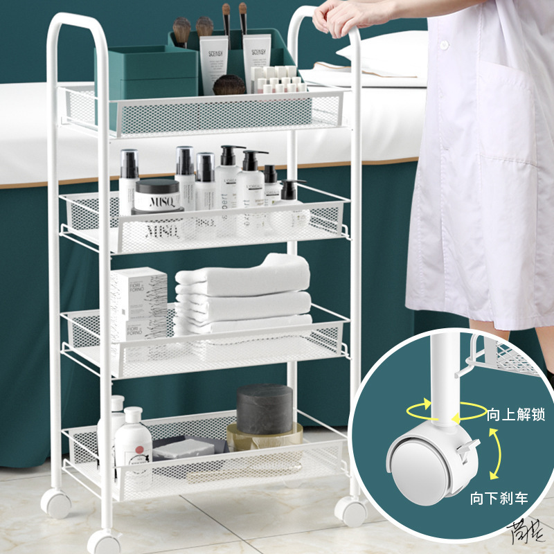 美发工具拖车美睫手拖车足浴厕所车架落地架拔火罐发型师收纳盒