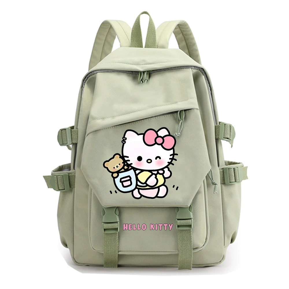 Привет Китти, Hello Kitty, мультяшный школьный рюкзак, вместительный рюкзак, для средней школы