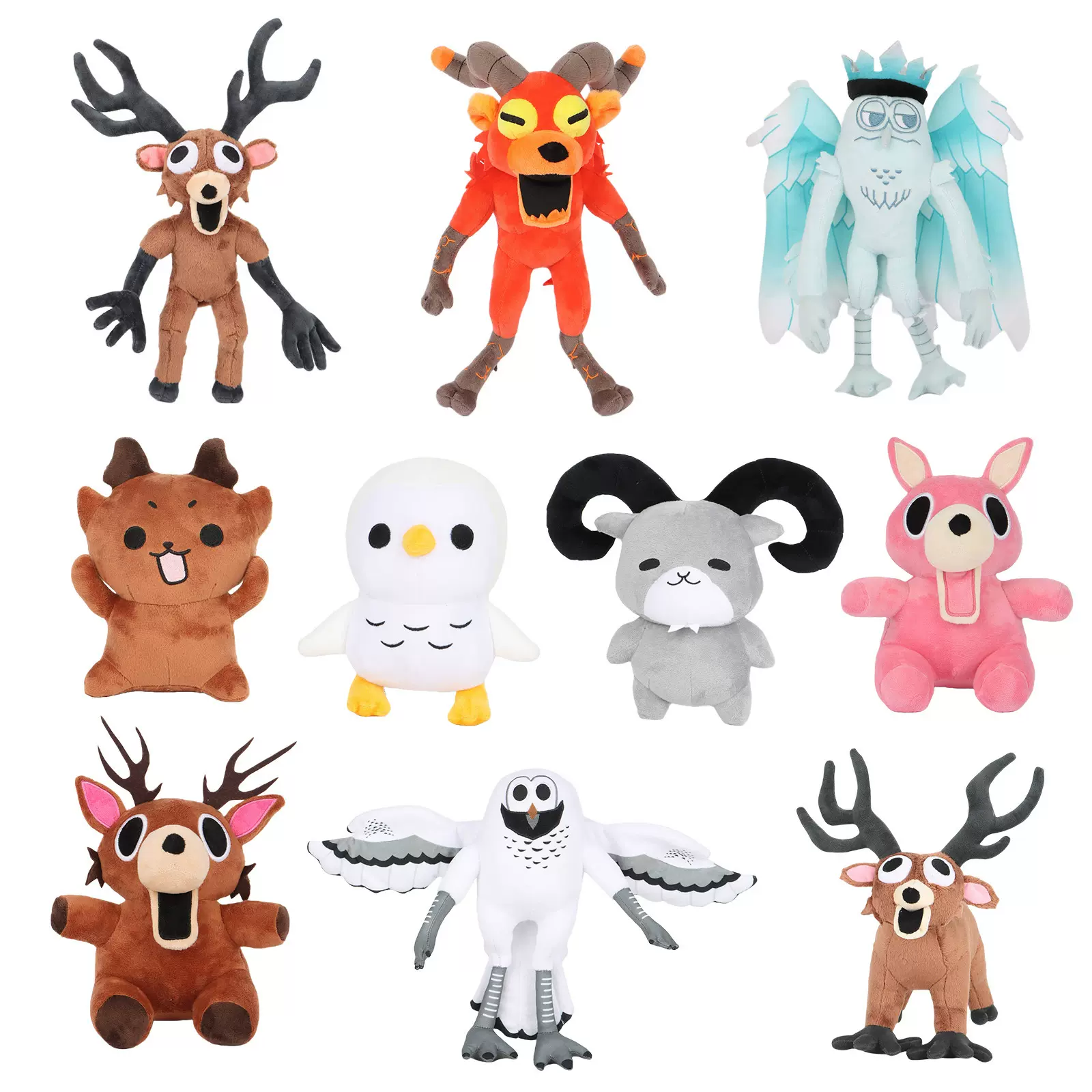 现货跨境新品99 nights in the forest鹿毛绒公仔游戏周边玩偶