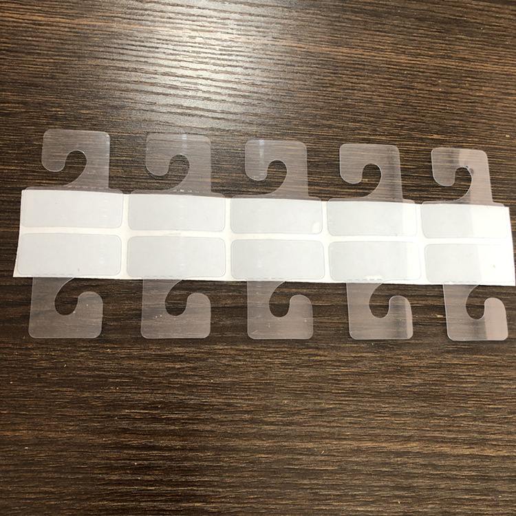 飞机孔pvc挂钩自粘式圆孔G型胶片挂卡展示架产品悬挂钩粘贴粘勾