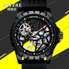 Bo Ya Zhi BOYZHE Cross border new pattern Penetration Hollow fully automatic Mechanical watch motion fashion man waterproof watch
