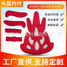 骑行头盔内衬公路车电动车自行车头盔内衬海绵垫通用配件带防虫网
