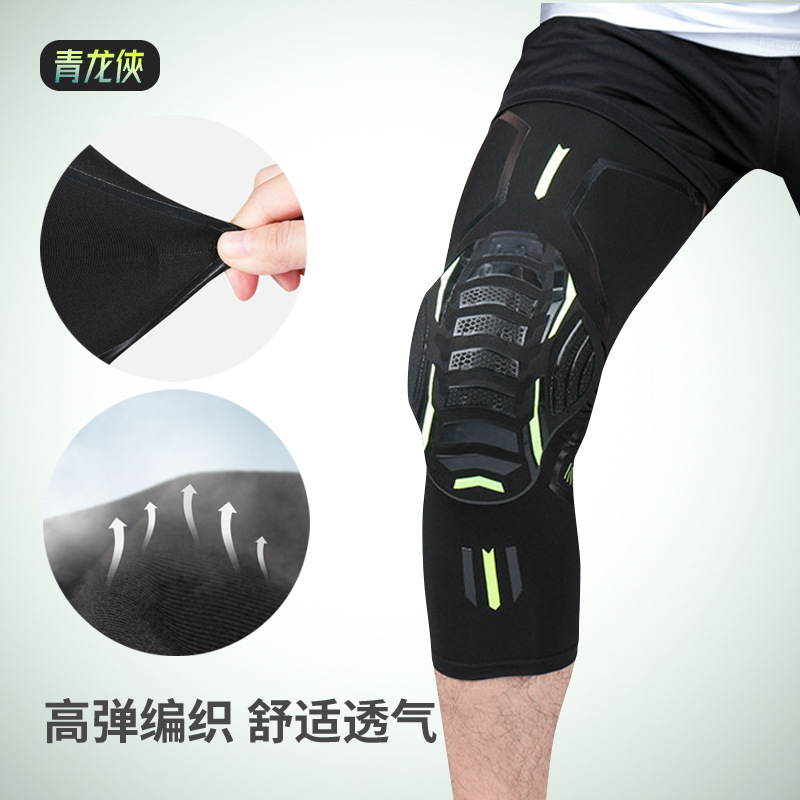 Baloncesto panal anti-colisión rótula cubierta profesional largo entrenamiento de los hombres Deportes rótula equipo de fútbol equipo de protección para adultos