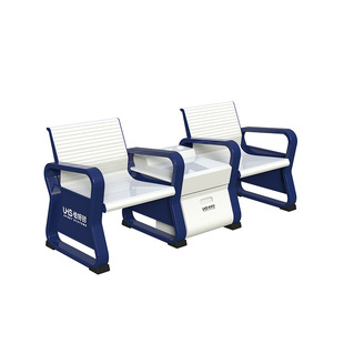 Special Durable Casual Seat for Tennis Course Aluminum Alloy Combination Rest Chair (blue + White) TP-308
