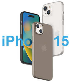 大孔适用苹果iPhone15手机壳14 13 12 Pro Max超薄PP壳磨砂手机壳