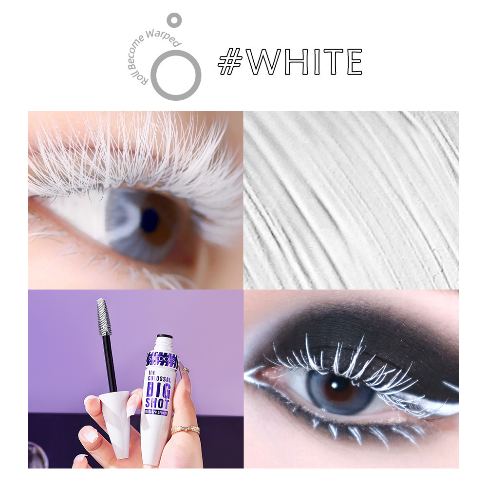 SHEDOES TEMU caliente transfronteriza que se encrespa que no florece base blanca impermeable rimel Primer