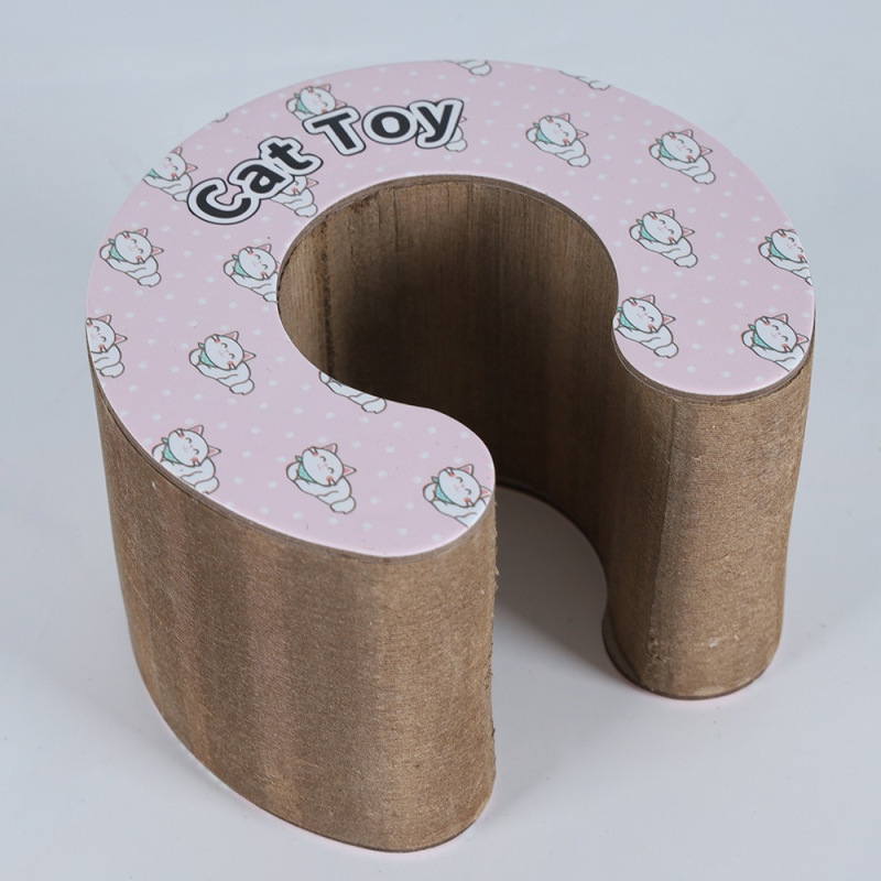 Tablero de agarre de gato de órgano transfronterizo Juguete de gato Papel corrugado resistente a la captura Columna de agarre de gato de sisal Artefacto de garra de desgaste retráctil al por mayor