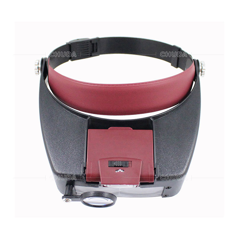 Overseas E-commerce Helmet-style Automatic Pressure Increasing Device Head-mounted with Light Magnifying Glass Repair Research Mirror 81007-A