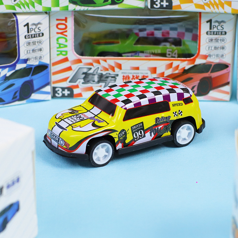 Coche de aleación para niños simulación de juguetes coche de inercia mini coche de jardín de infantes niños al por mayor