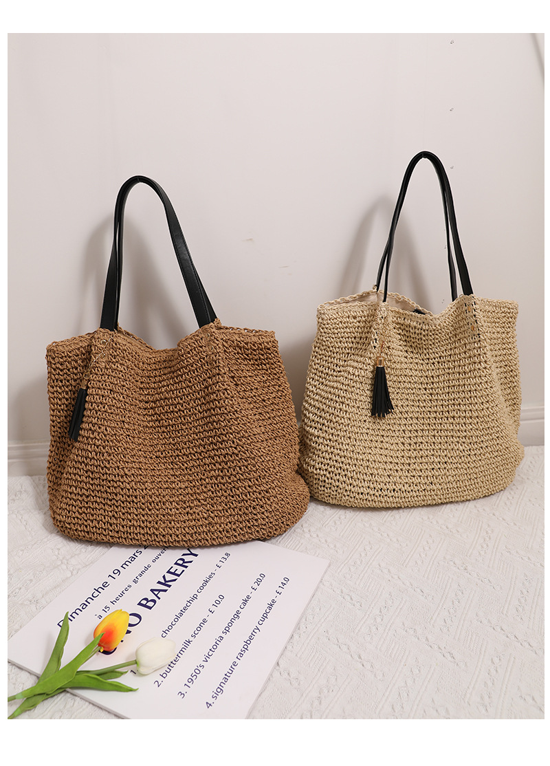 Women's Medium All Seasons Straw Vintage Style Straw Bag display picture 2