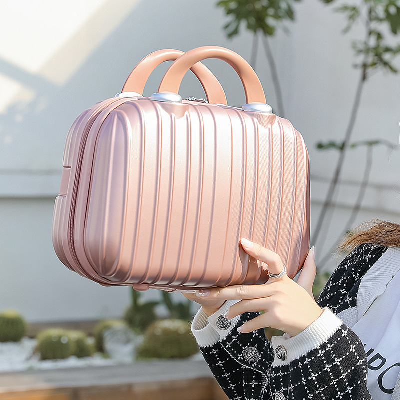 Maletas pequeñas al por mayor, maletas vintage, estuches de cosméticos, cajas de almacenamiento de equipaje, estuches de cuero, estilo lunar de moda