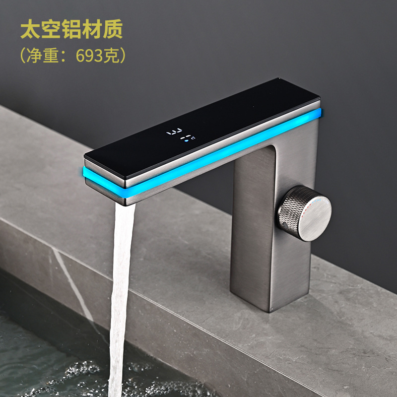 Pistola de chapado en agua de aluminio espacial, modelo gris con lámpara + tubo de 60 cm