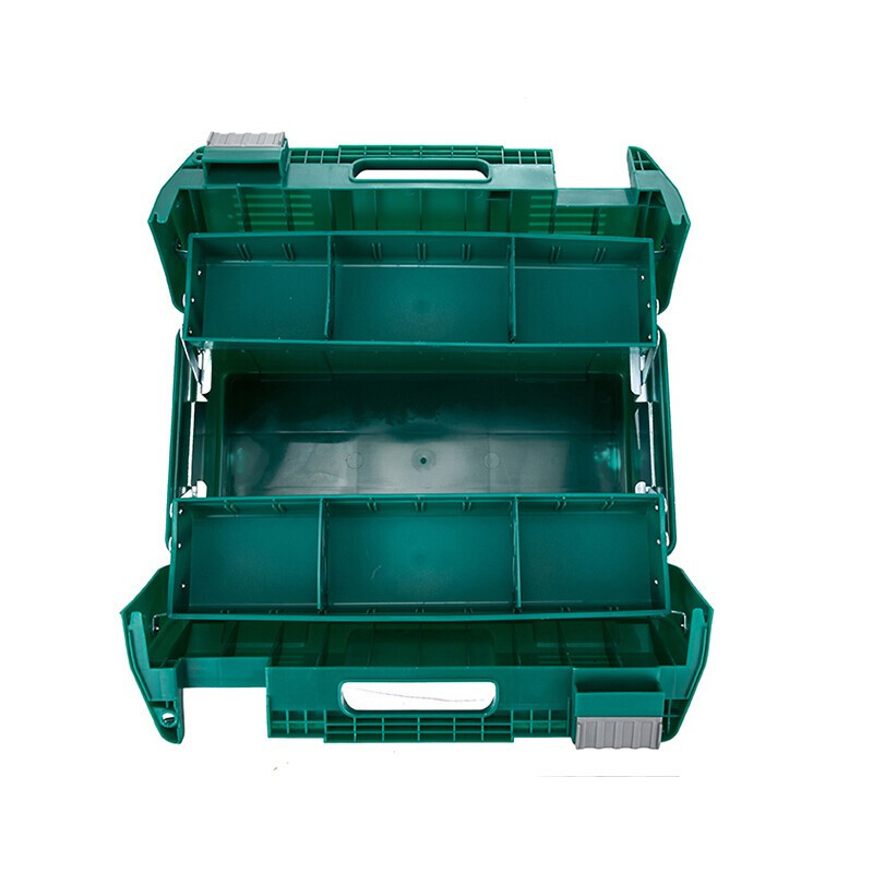 SATA 95166 caja de herramientas de plástico de tres voltas 17 pulgadas
