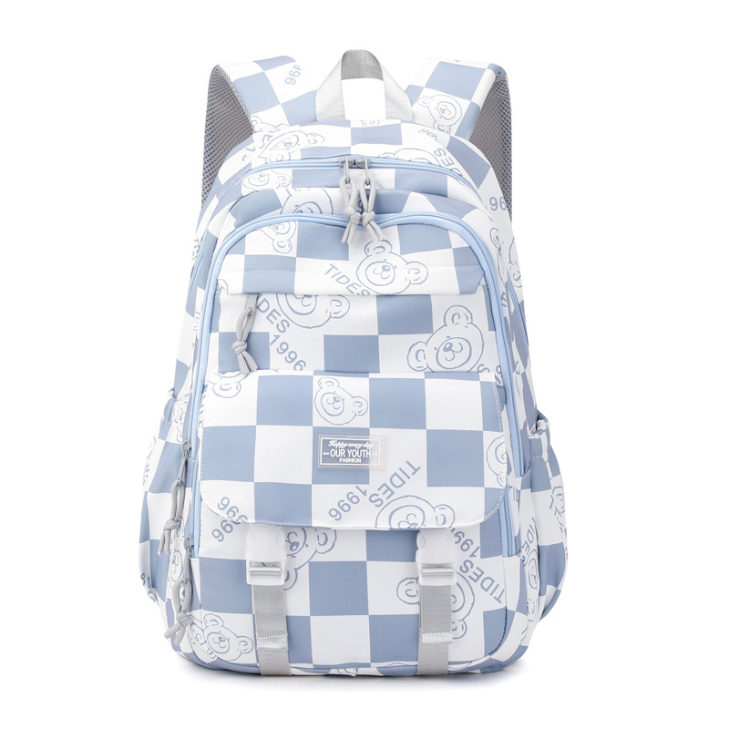 Peces naturales niños estudiante de la escuela primaria mochila de gran capacidad mochila chica reducción de carga bolsa de escuela de protección de la columna vertebral