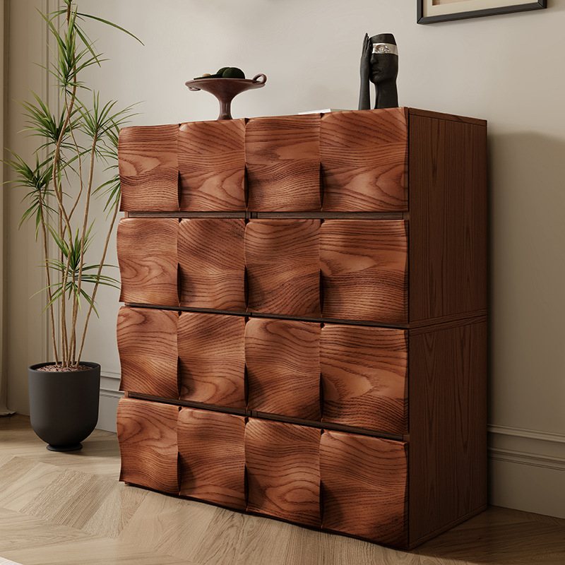 Gabinete combinado de módulo de estilo antiguo sala de estar armario de almacenamiento multifuncional sofá armario lateral estilo retrógrado francés mesa de cabezal de cama armario de televisión