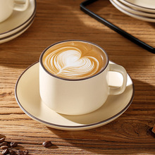 跨境复古欧式咖啡杯碟套装陶瓷创意办公室家用水杯下午茶杯咖啡具