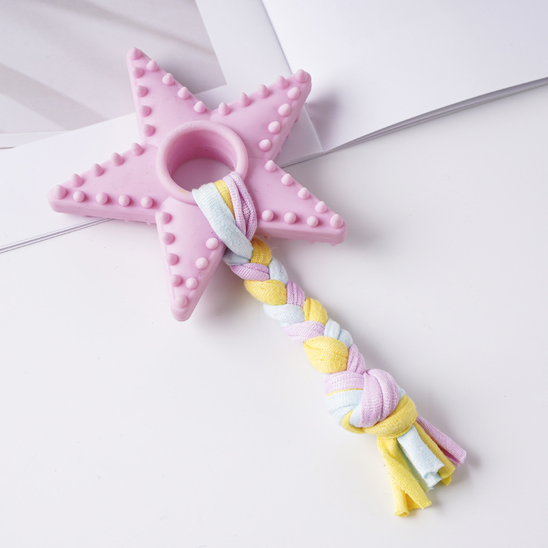 Juguete para mascotas de TPR de gran venta transfronterizo, palo de dentición para perros para entretenimiento, juguete de autoentretenimiento para cachorros duradero y resistente a las mordidas.