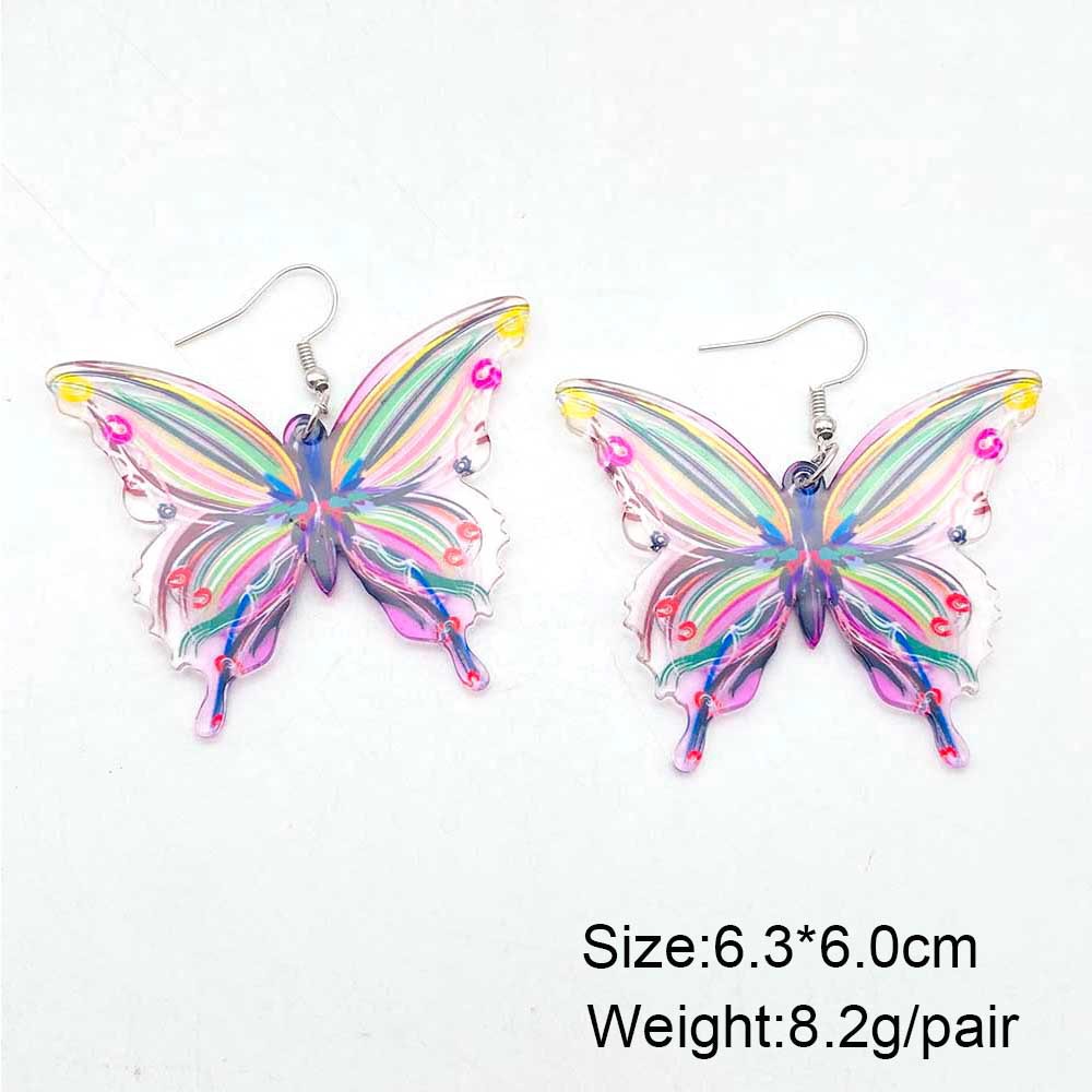 Women's Gender 1 Pair Casual Simple Style Butterfly Arylic Drop Earrings