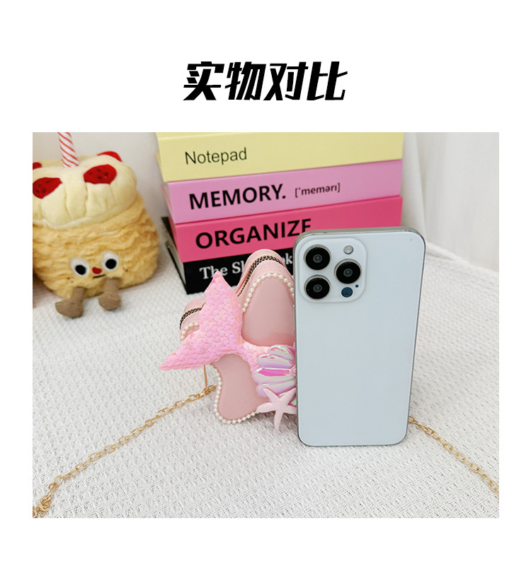 120g Weight Zipper Closure Type Single Shoulder Strap Strap Type Crossbody Bag Bags Type Casual, Holiday Occasion PVC Material Mermaid, Bow Knot Pattern All Seasons Season Kid'S Gender Cute Style Pentagram Shape Kid'S PVC Mermaid Bow Knot Cute Pentagram Zipper Crossbody Bag 34
