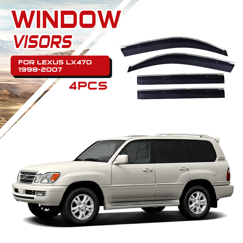 Visera para Ventana de Coche, Protector de Lluvia, Compatible con Lexus LX600 LX700 LX570 GX400 460