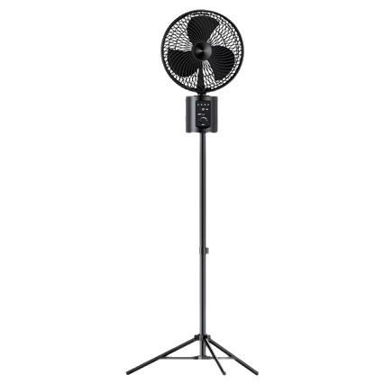 Ventilador recargable de 10 pulgadas ventilador de circulación doméstico de escritorio silencioso sincronización de suelo telescópico pulverización ventilador de cabeza de agitación control remoto