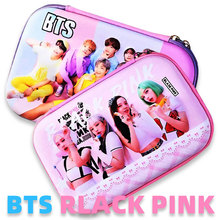 韩版EVA笔袋黑粉BTS成员同款小学生儿童文具笔袋批发便携彩铅