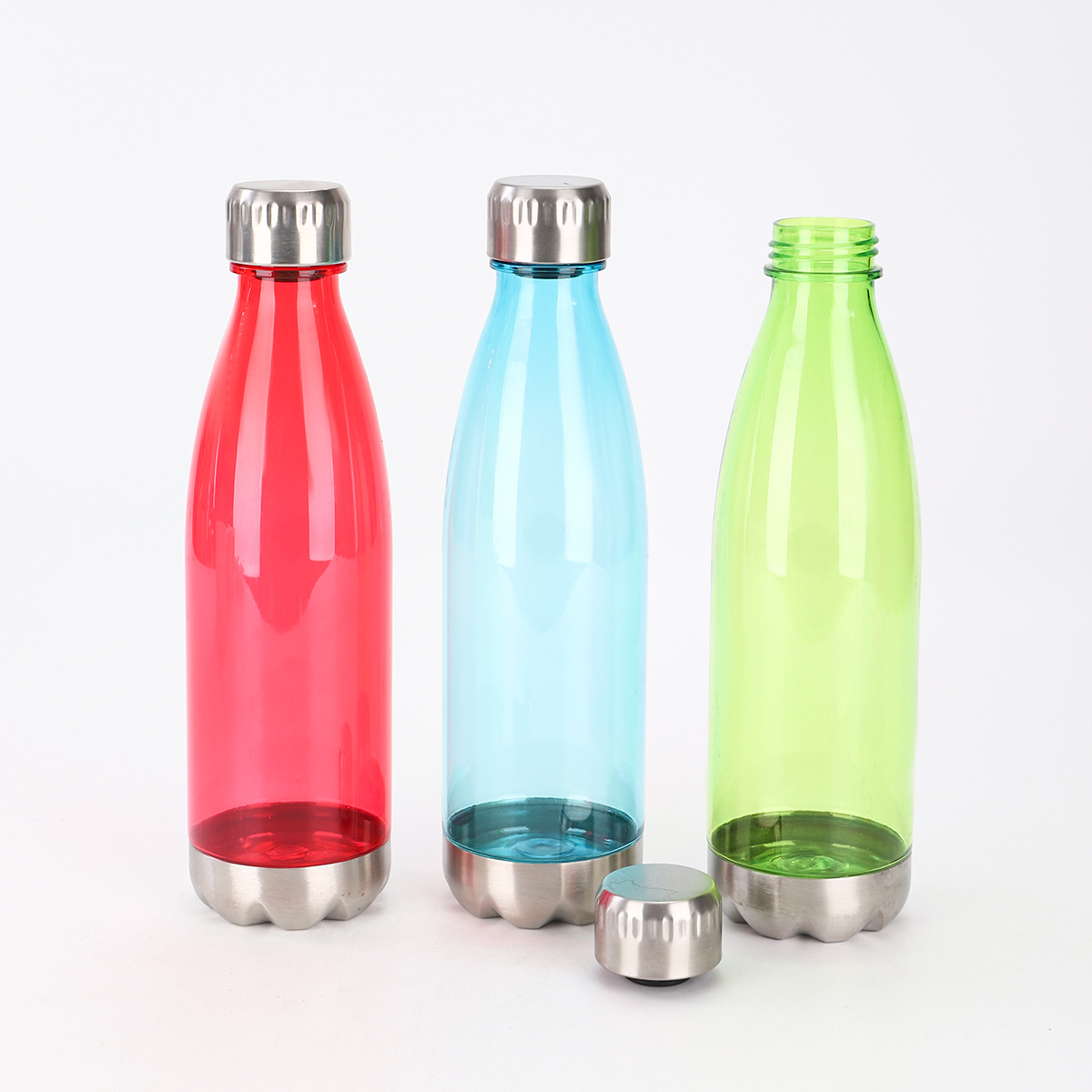 Transfronterizos simple creativo de color sólido taza de plástico Amazon taza de Coca-Cola transparente de alta capacidad taza de agua portátil