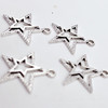 22x20mm DIY jewelry accessories hollow star pendant pentagram clothing bag pendant