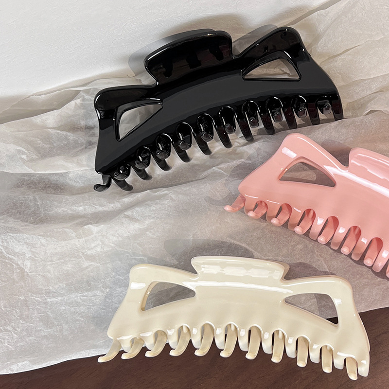 Fashion Solid Color Plastic Handmade Hair Claws 1 Piece display picture 5